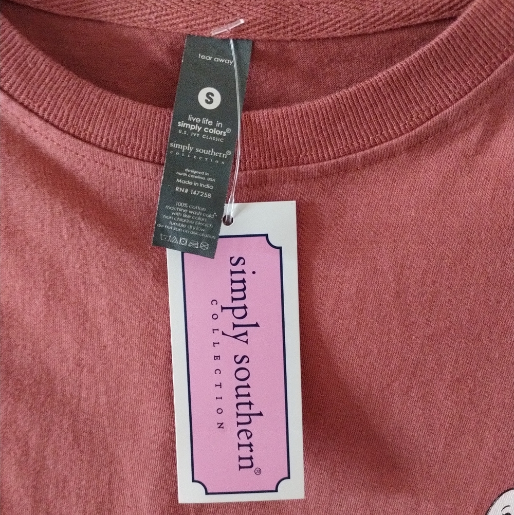 Simply Southern Women's Ghost Stanley Hey Boo Long Sleeve T-shirt Size S NWT - Picture 6 of 6